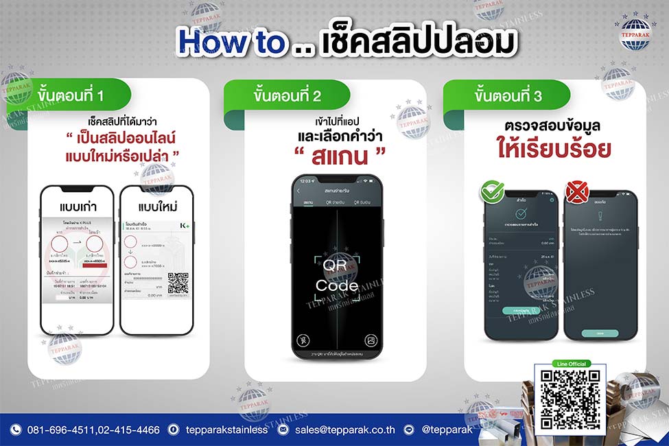How to เช็คสลิปปลอม