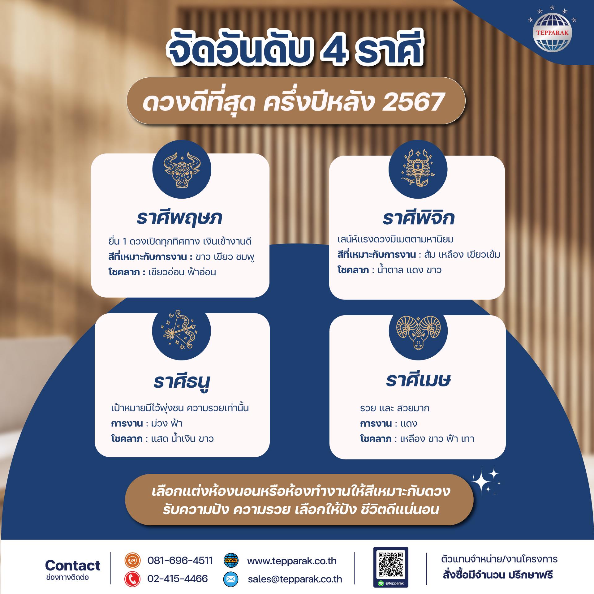 เลือกสีไม้ระเเนงตามราศีเกิด สายมูห้ามพลาด