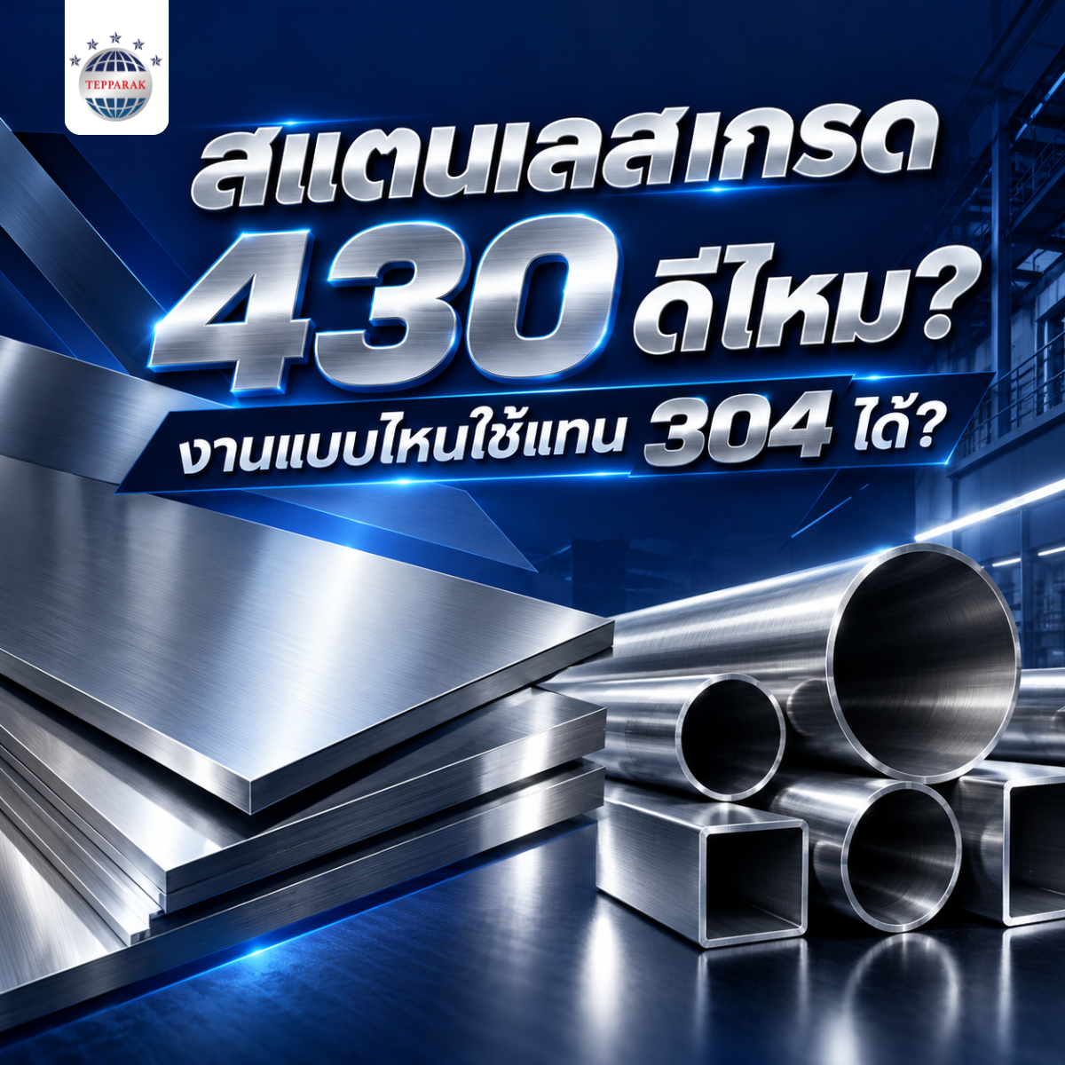 สแตนเลส 430 ดีไหมใช้แทน304ได้