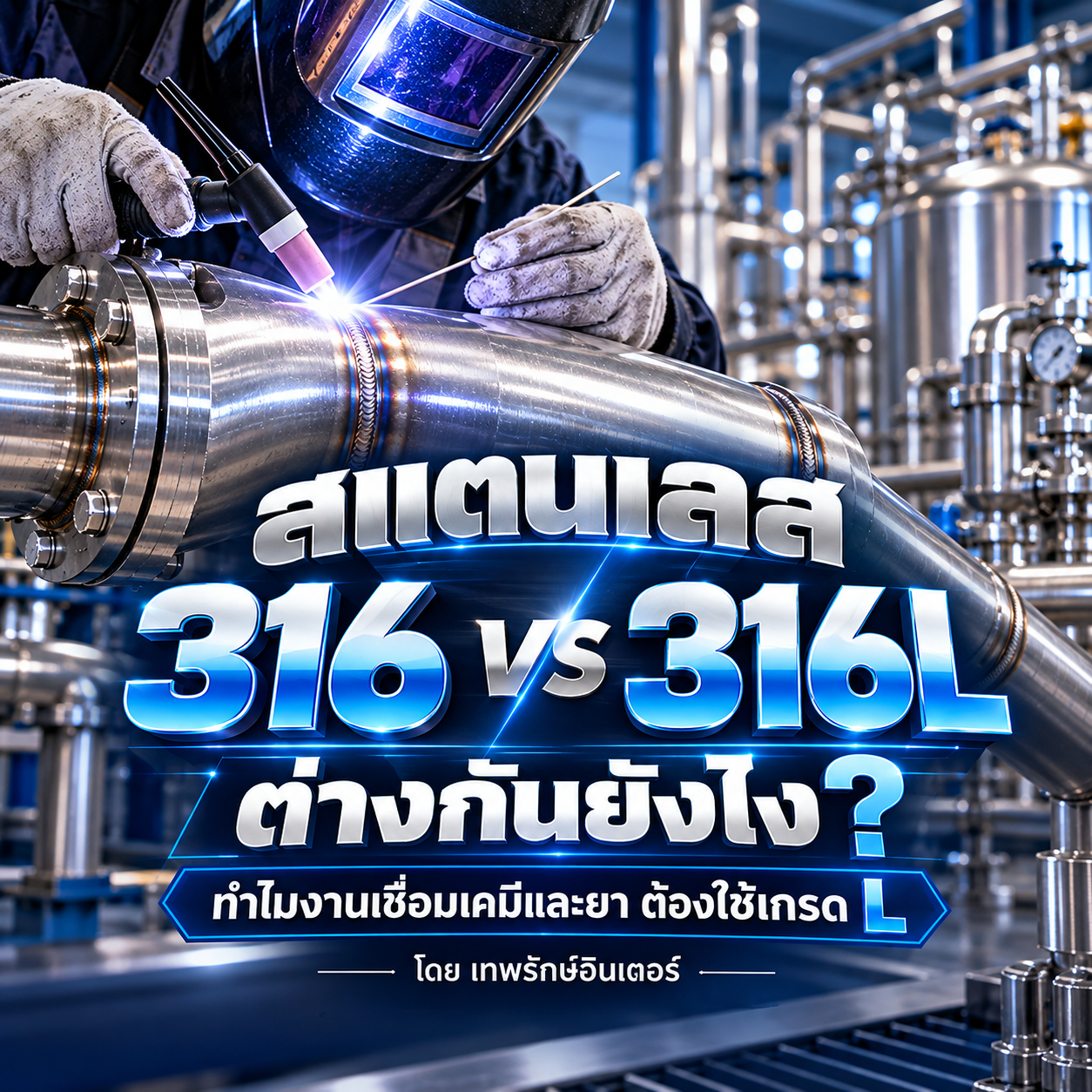 สแตนเลส 316L ต่างจาก 316 ธรรมดาอย่างไร? ทำไมงานเชื่อมโรงงานเคมีและยาต้องใช้เกรด L โดย เทพรักษ์อินเตอร์