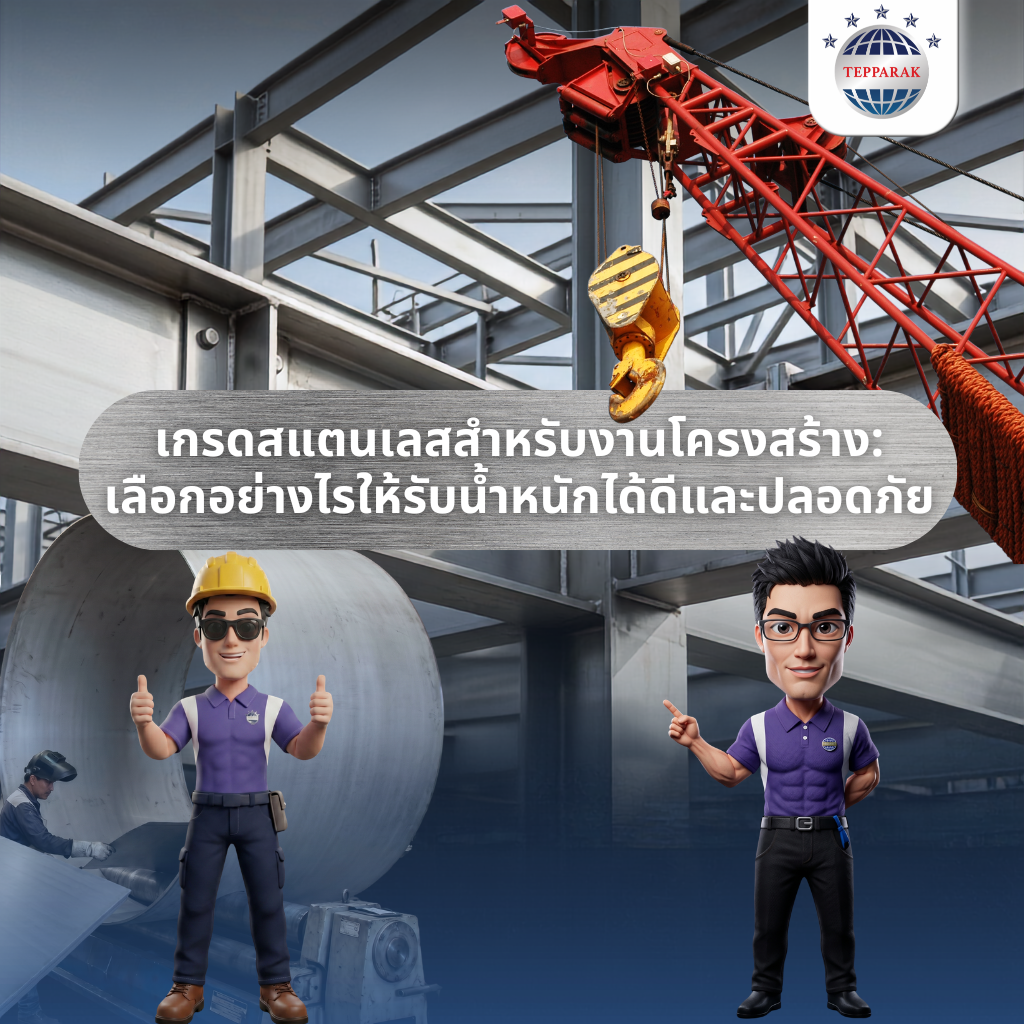 เกรดสแตนเลสสำหรับงานโครงส้ราง เลือกอย่างไรให้รับน้ำหนักได้ดีและปลอดภัย