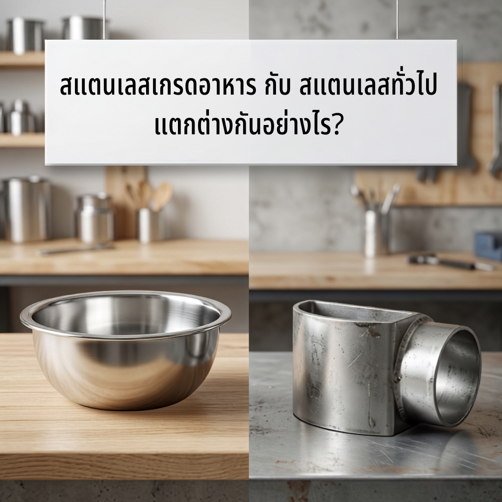 สแตนเลสเกรดอาหาร กับ สแตนเลสทั่วไป
