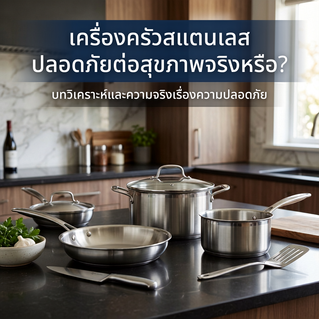เครื่องครัวสแตนเลส ปลอดภัยต่อสุขภาพจริงหรือ