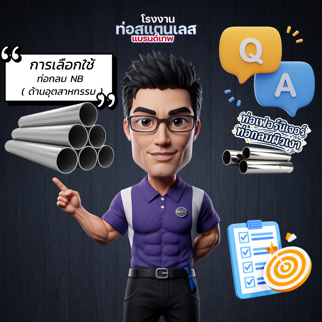Q&A ไขข้อข้องใจ การเลือกใช้ท่อกลม NB
